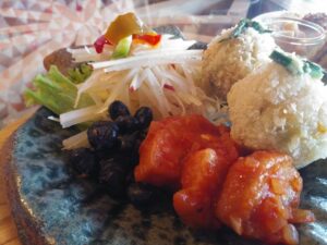 森の家で用意したヴィーガンのメイン料理