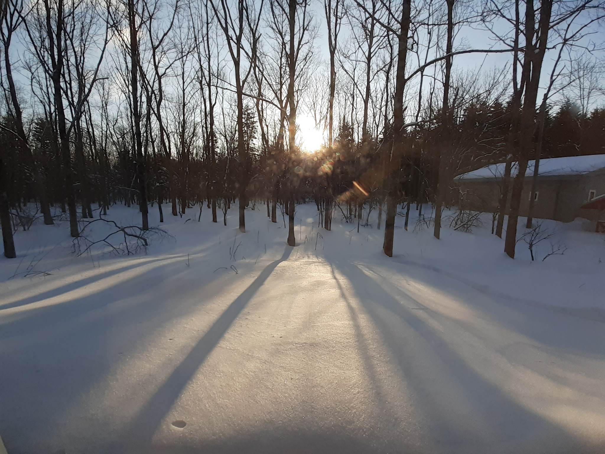冬から春へ、季節が変わる朝陽の位置